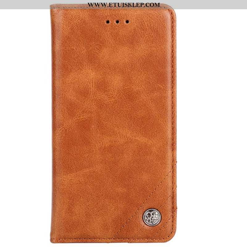 Etui Na Telefon do Sony Xperia 10 IV Etui Folio Ozdobny Nit Ze Sztucznej Skóry